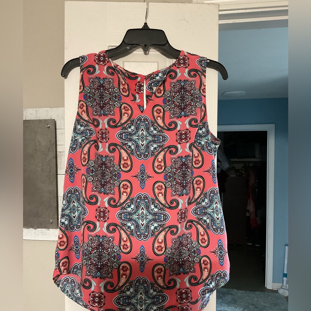 Jory split neck top